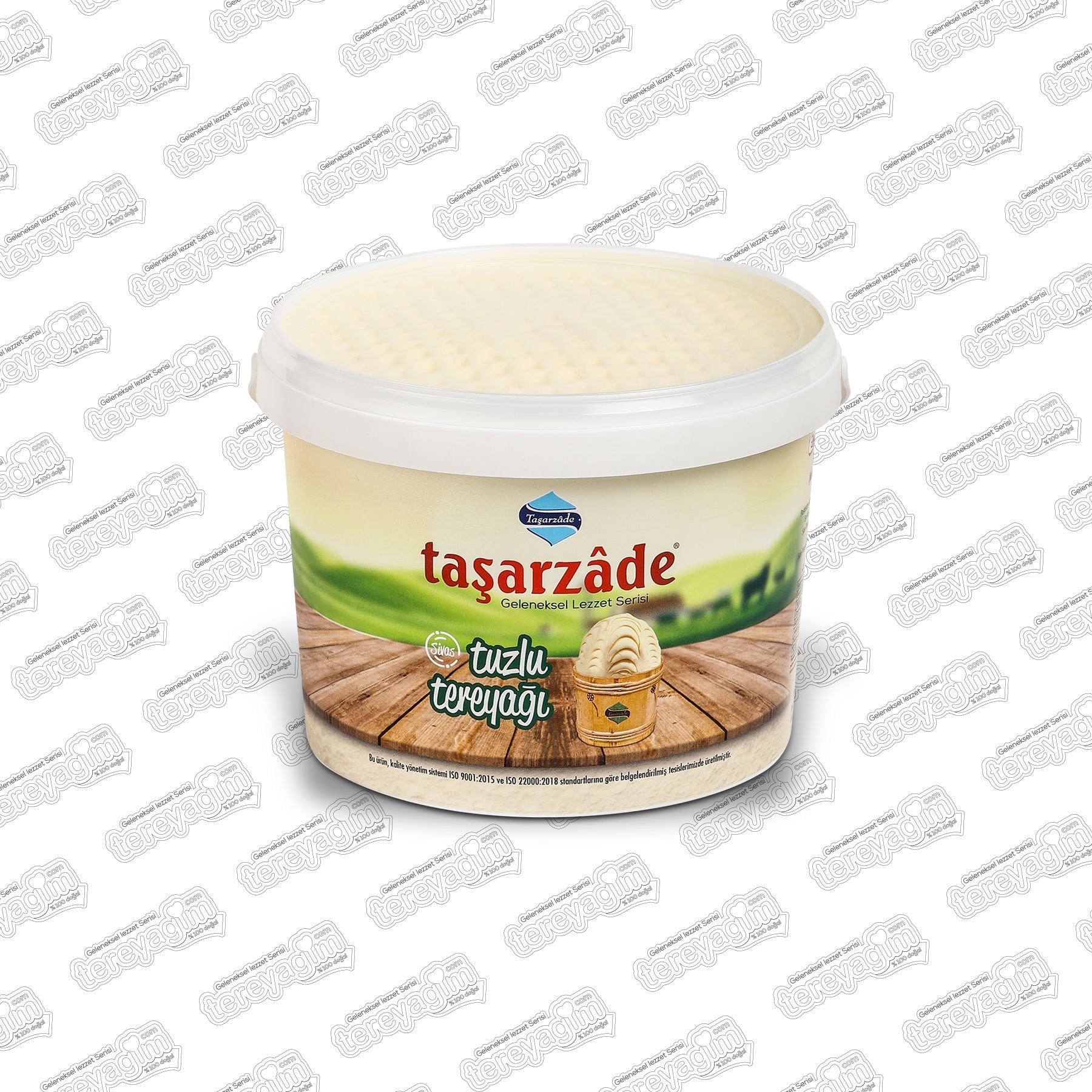 Tereyağı-1900 gr Yemeklik Tuzlu Tereyağı (Kova)