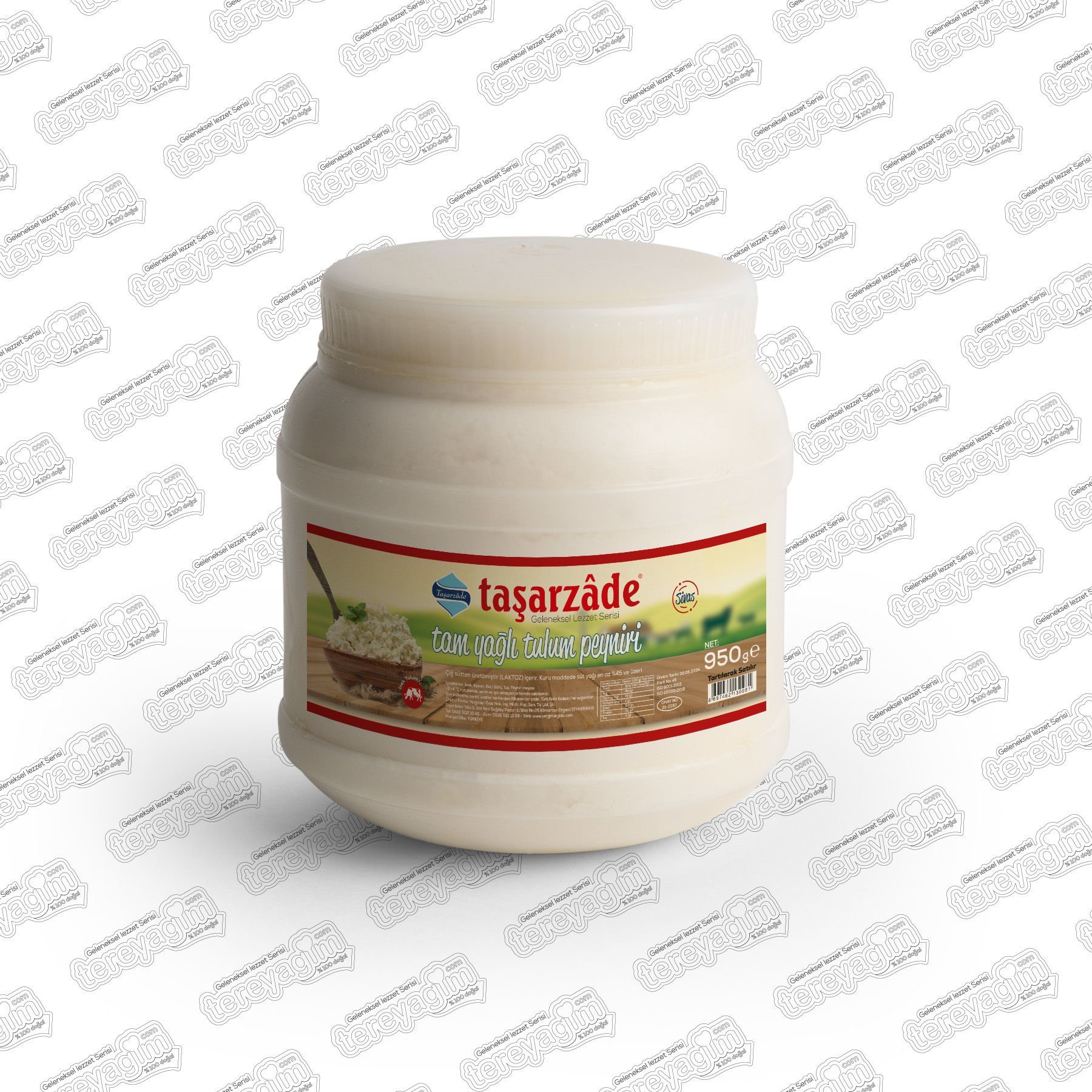 Taşarzade Diyarbakır Ergani Yöresi İnek Tulum Peyniri - 900 - 1000gr