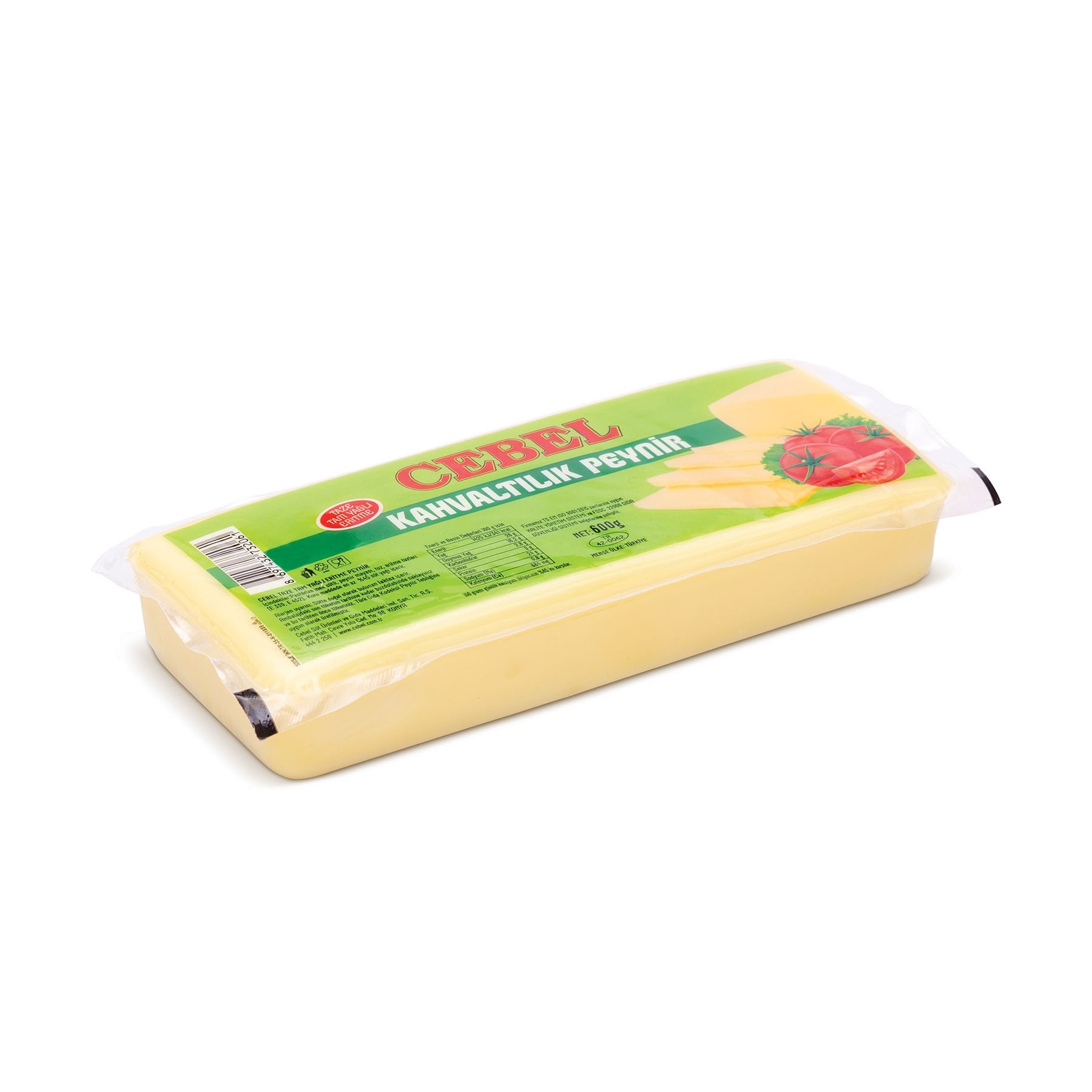 CEBEL TAM YAĞLI KAHVALTILIK - TOST PEYNİR 600G