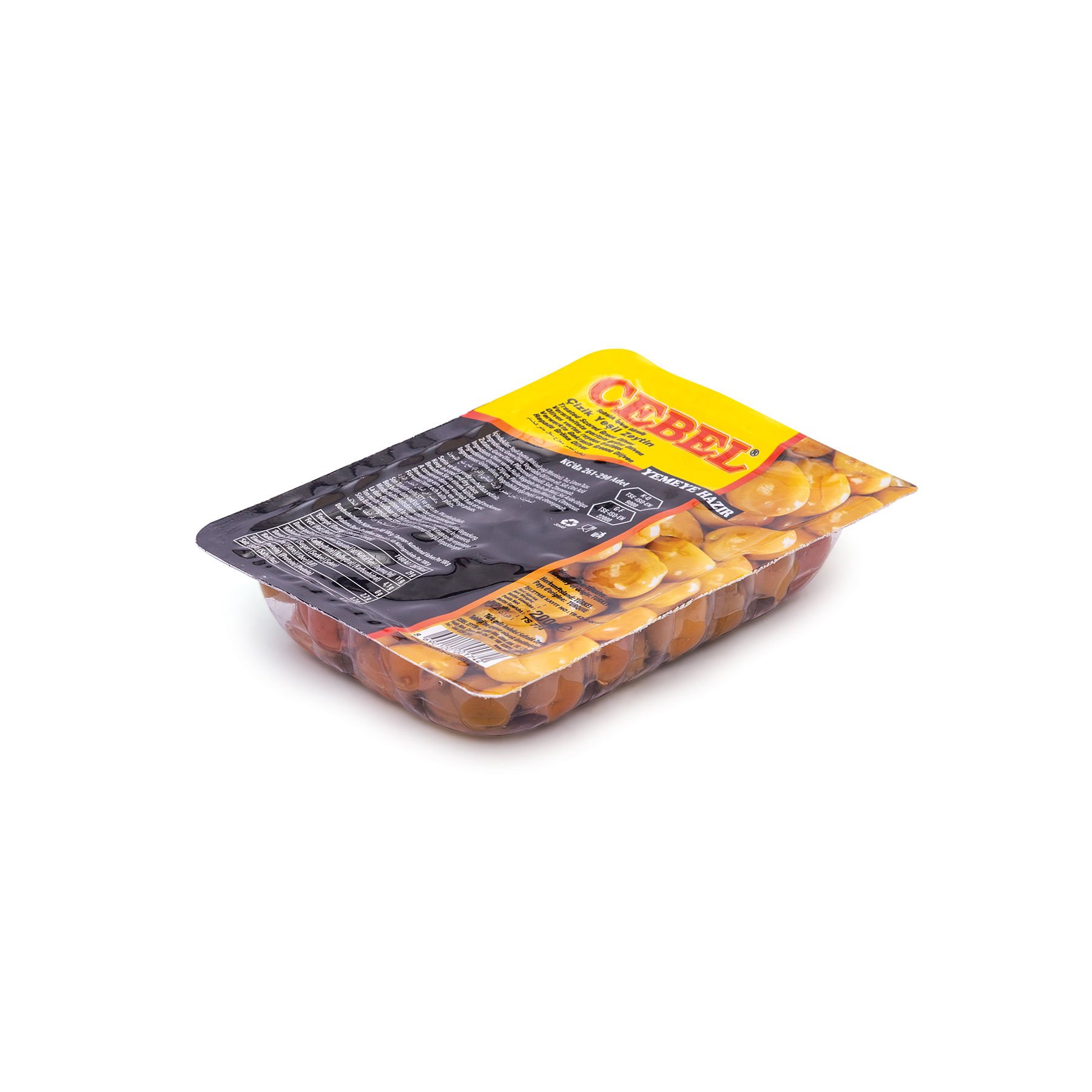 Cebel Yeşil Zeytin Çizik M Kalibre 261-290 200 gr Vak.